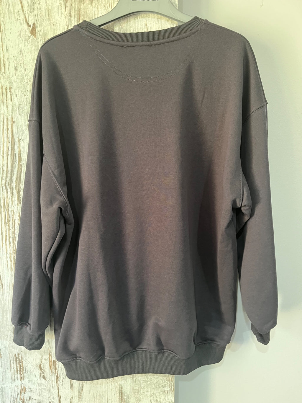 Paperheart Darlin' Cowboy Graphic Sweatshirt Stonewash Grey Size 10 - Image 4