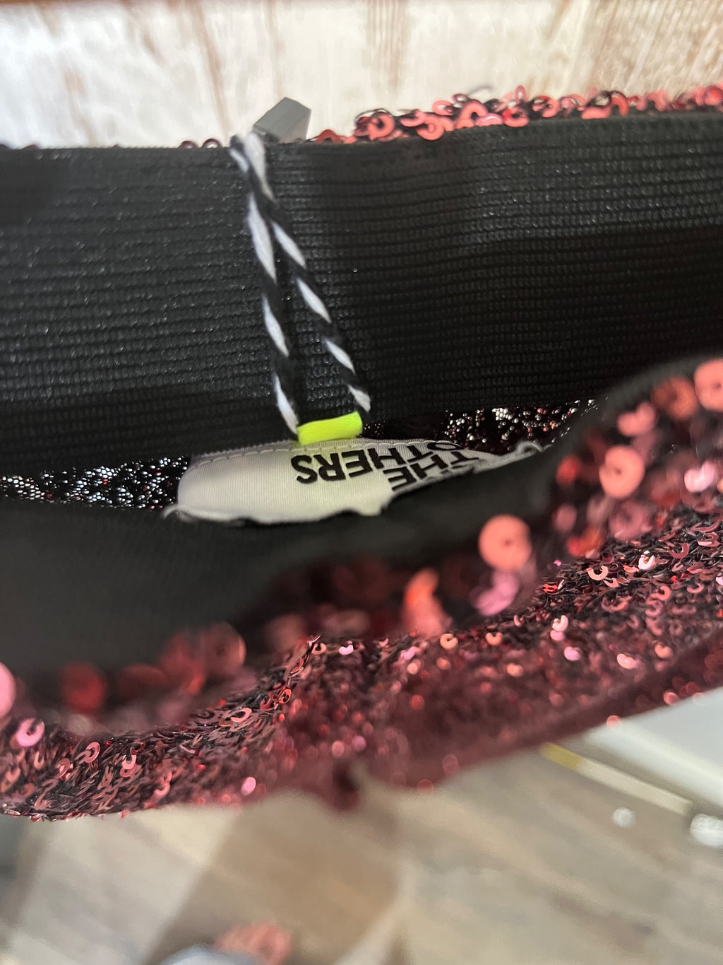 We Are The Others Gloria Sequin Flare Pants Rose Gold - Image 4
