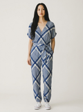 Sass & Bide The Flight Geometric Print Wrap Jumpsuit size 14