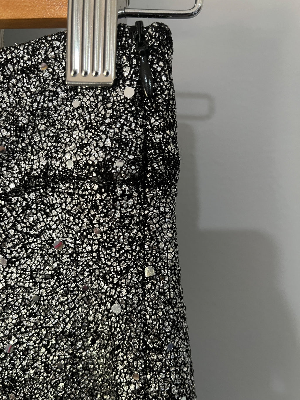 WE ARE THE OTHERS Sonya Trouser Silver Shimmer Wide Leg Pants - Image 5