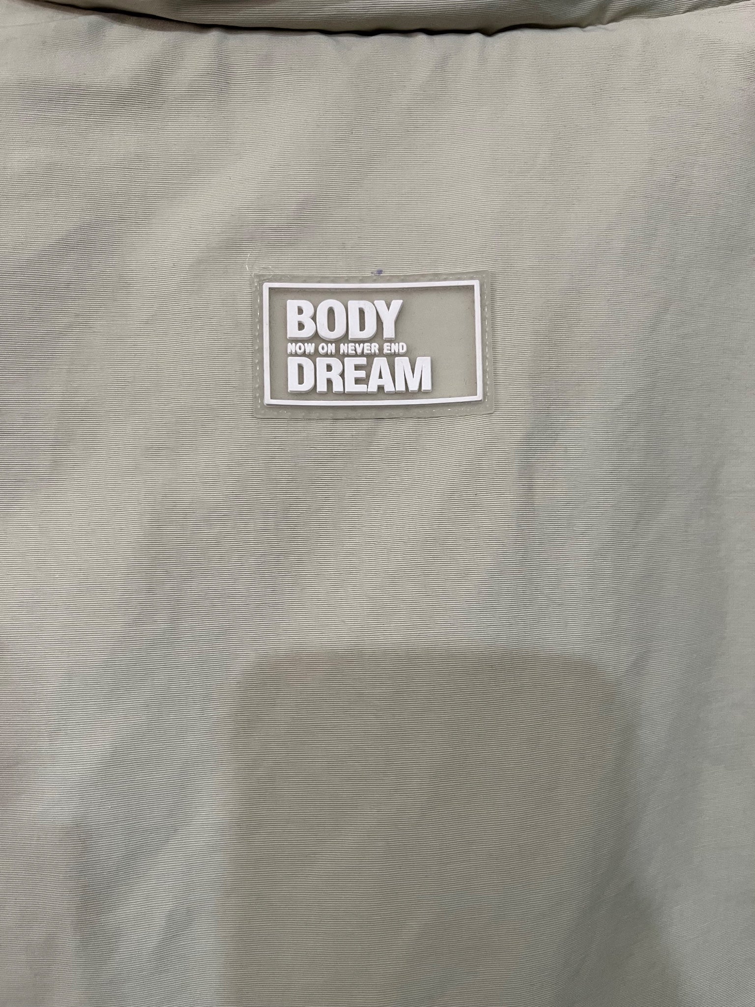 BODY DREAM Oversized Puffer Jacket Beige - Image 5