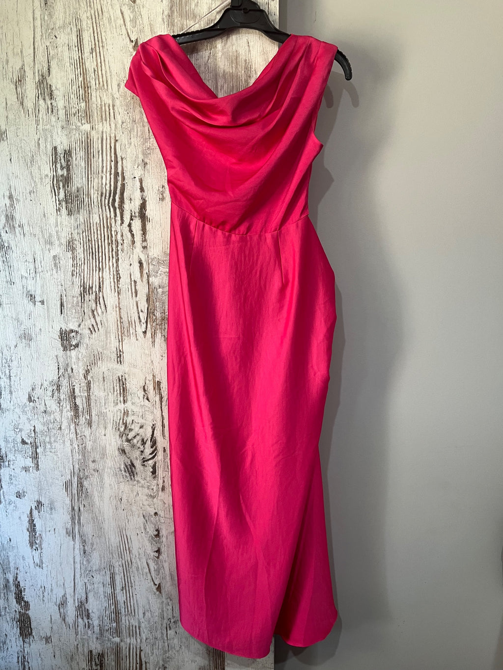 SAVEL Pink Cowl Neck Sleeveless Midi Dress Size 10 - Image 5