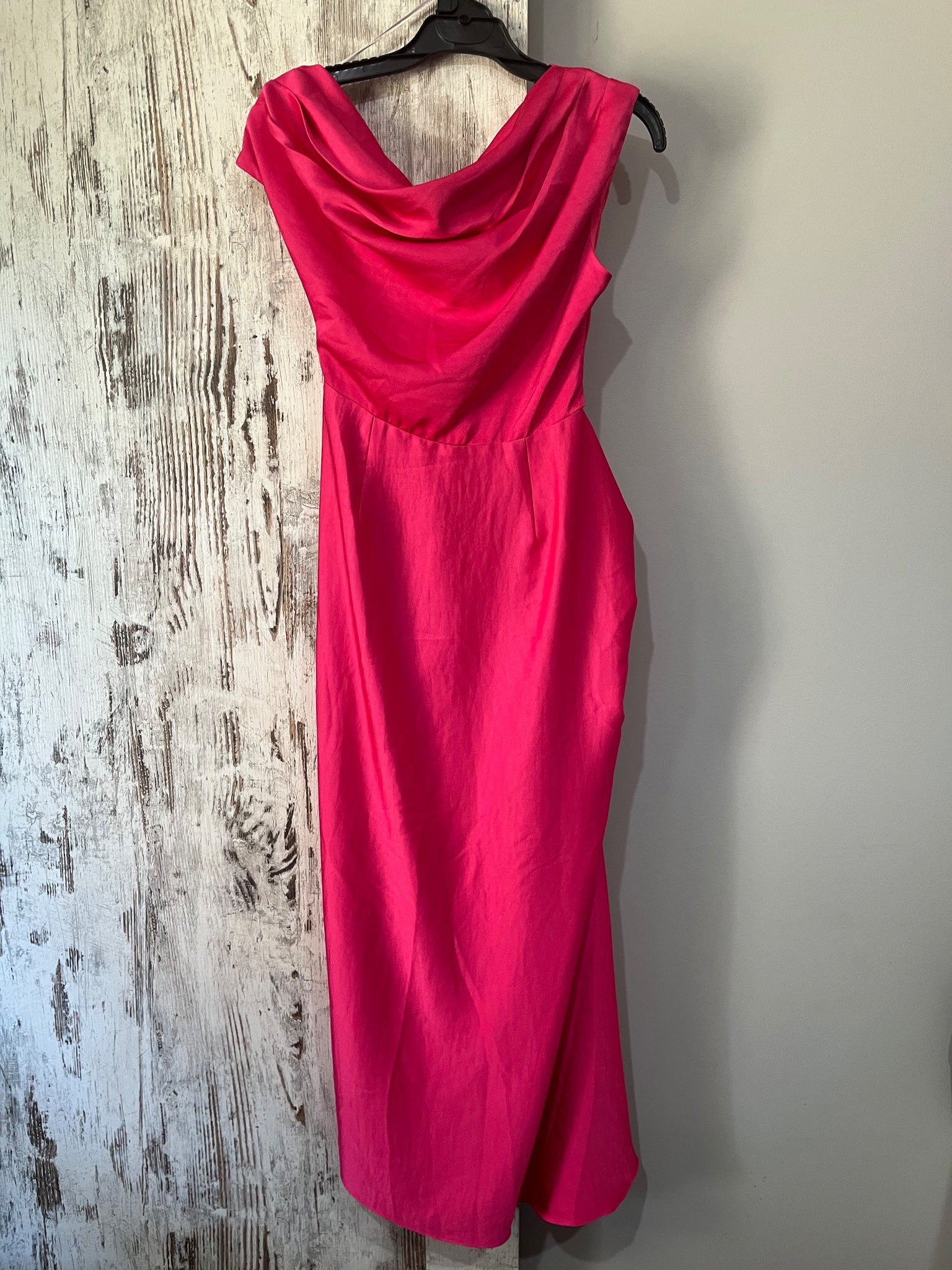SAVEL Pink Cowl Neck Sleeveless Midi Dress Size 10 - Image 5
