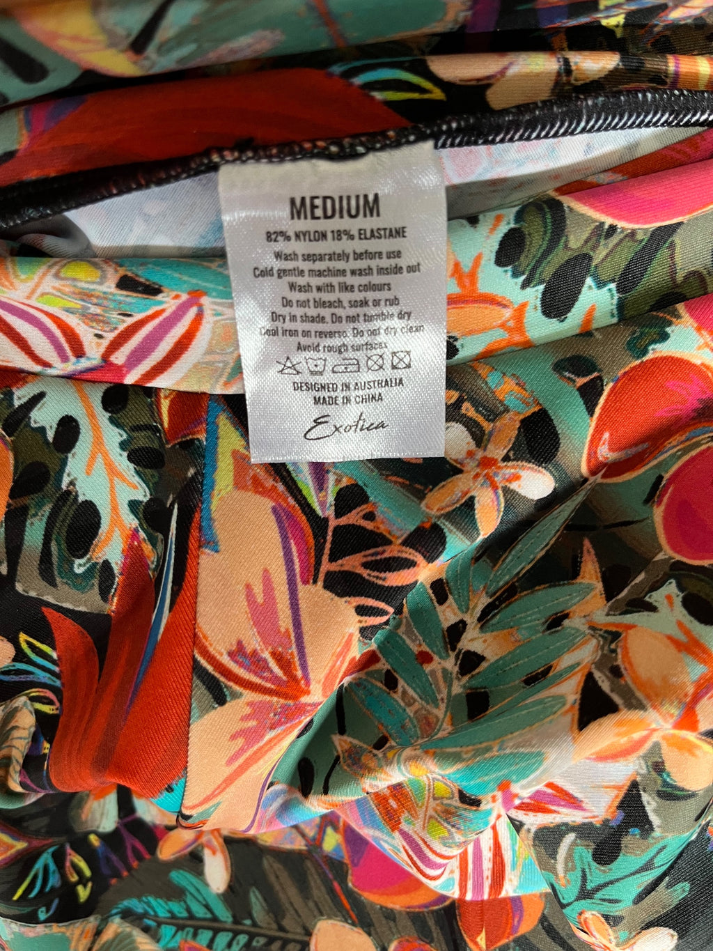 Exoticathletica Women's Floral Print Wide Leg Palazzo Pants Size Medium - Image 5
