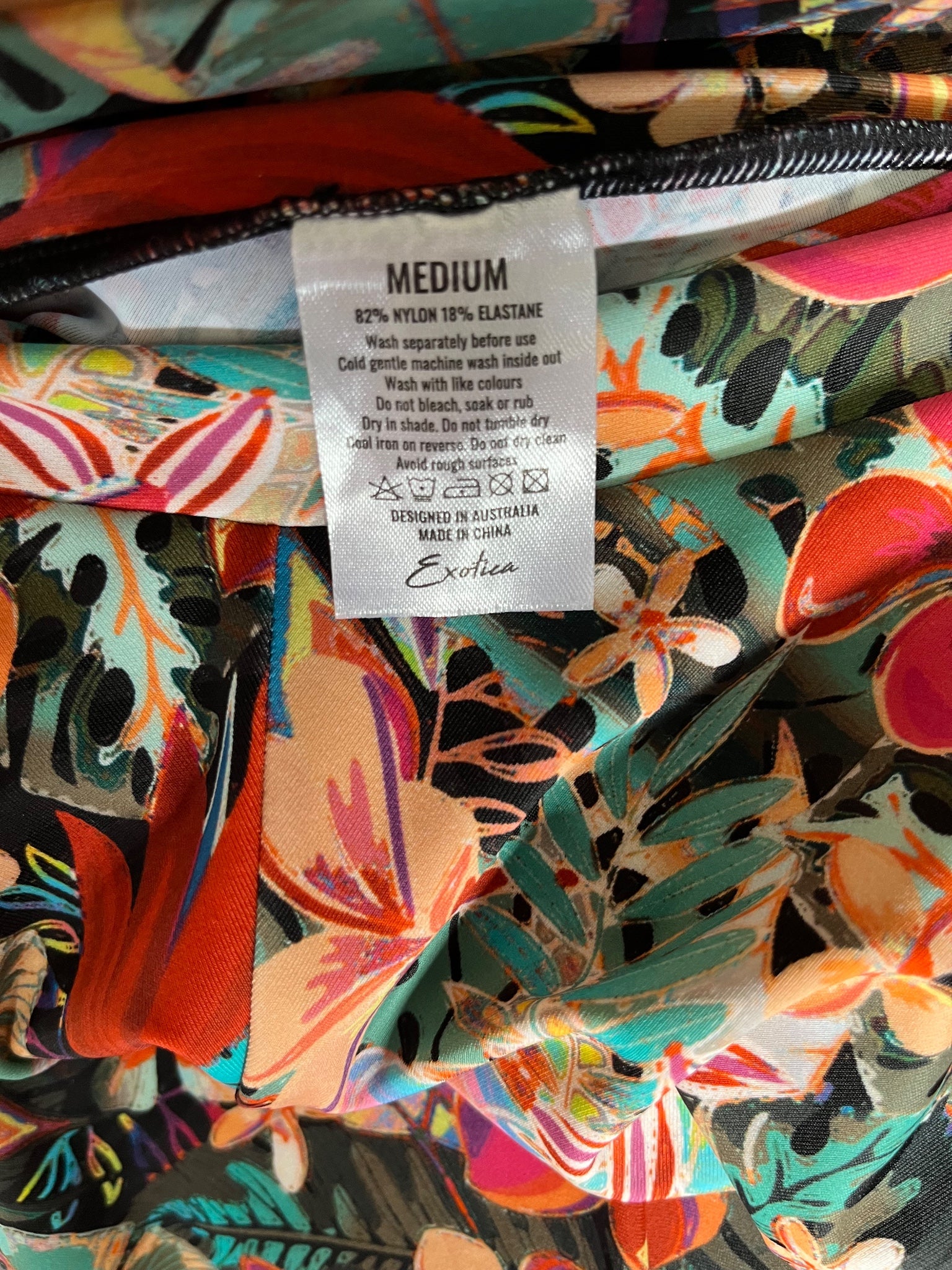 Exoticathletica Women's Floral Print Wide Leg Palazzo Pants Size Medium - Image 5