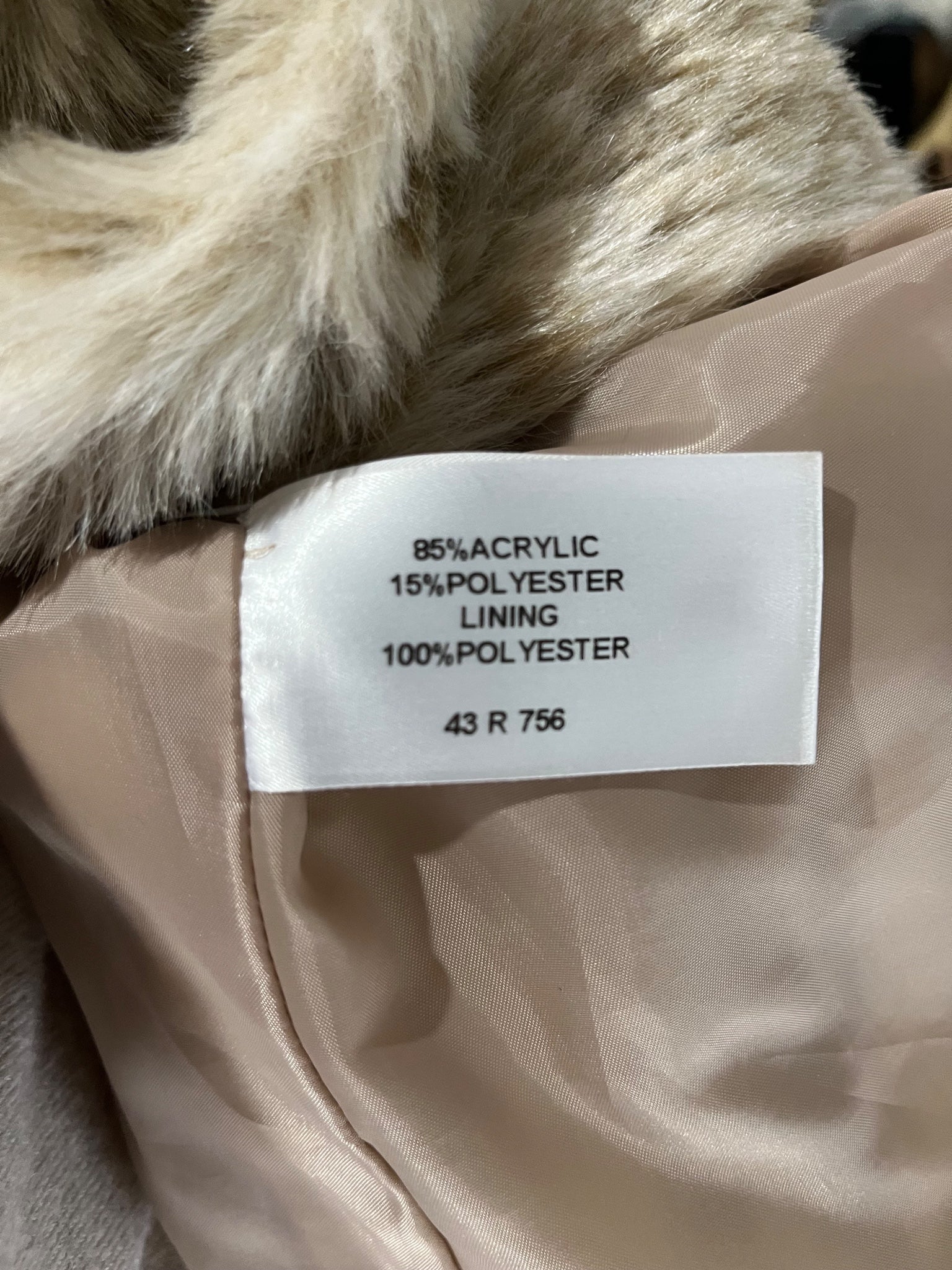 Kaleidoscope Faux Fur Leopard Print Coat Size 18 - Image 5