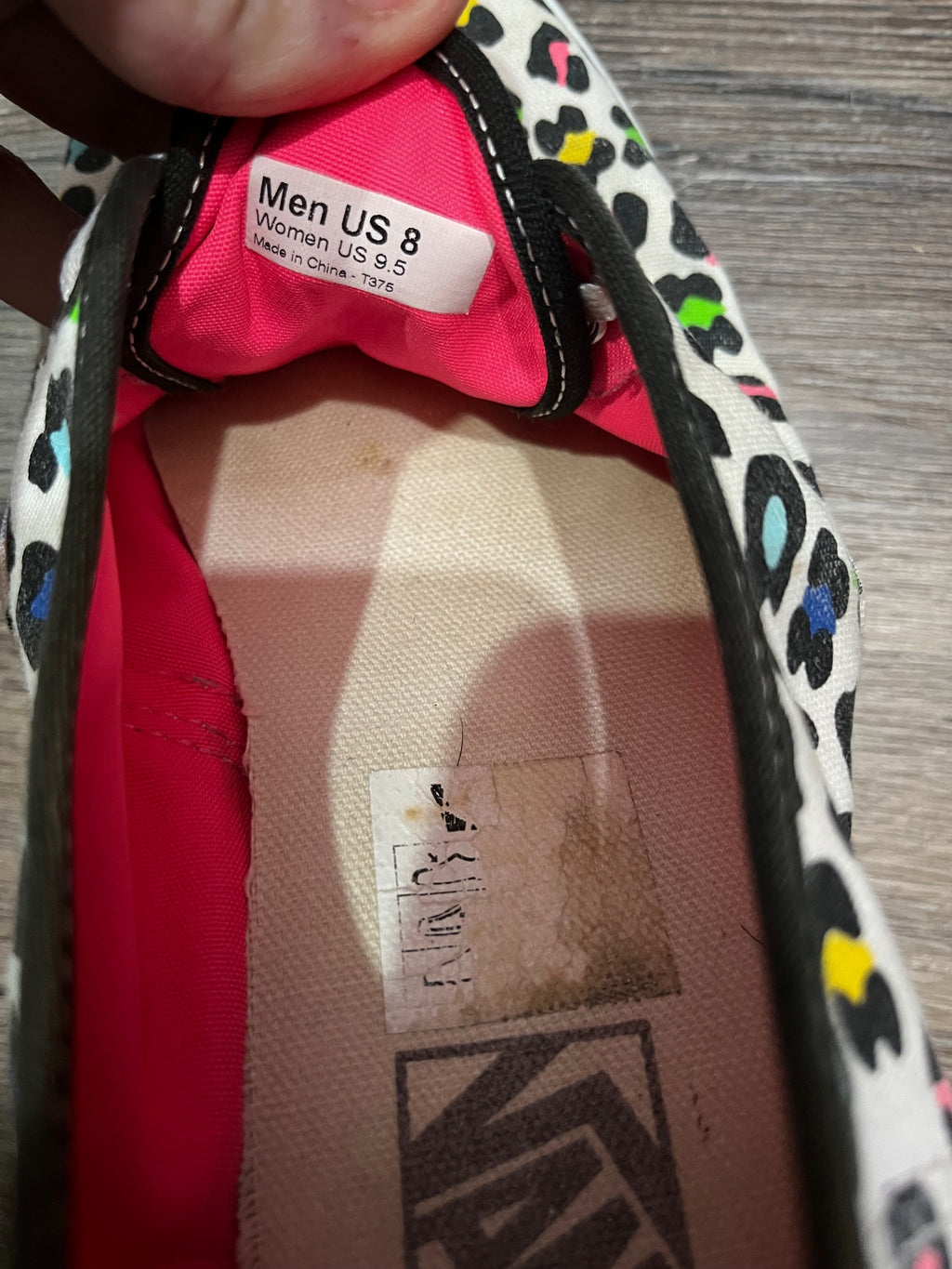 Vans Authentic Lo Pro Neon Leopard Print Sneakers - Image 5