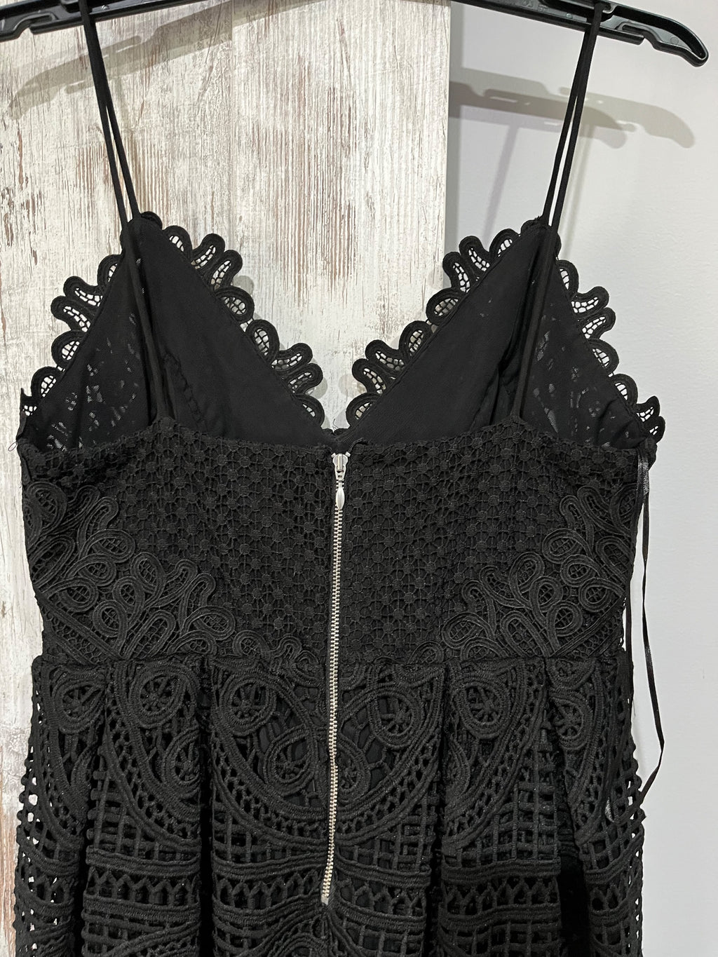 Seed Heritage Black Lace Midi Dress Size 12 - Image 5