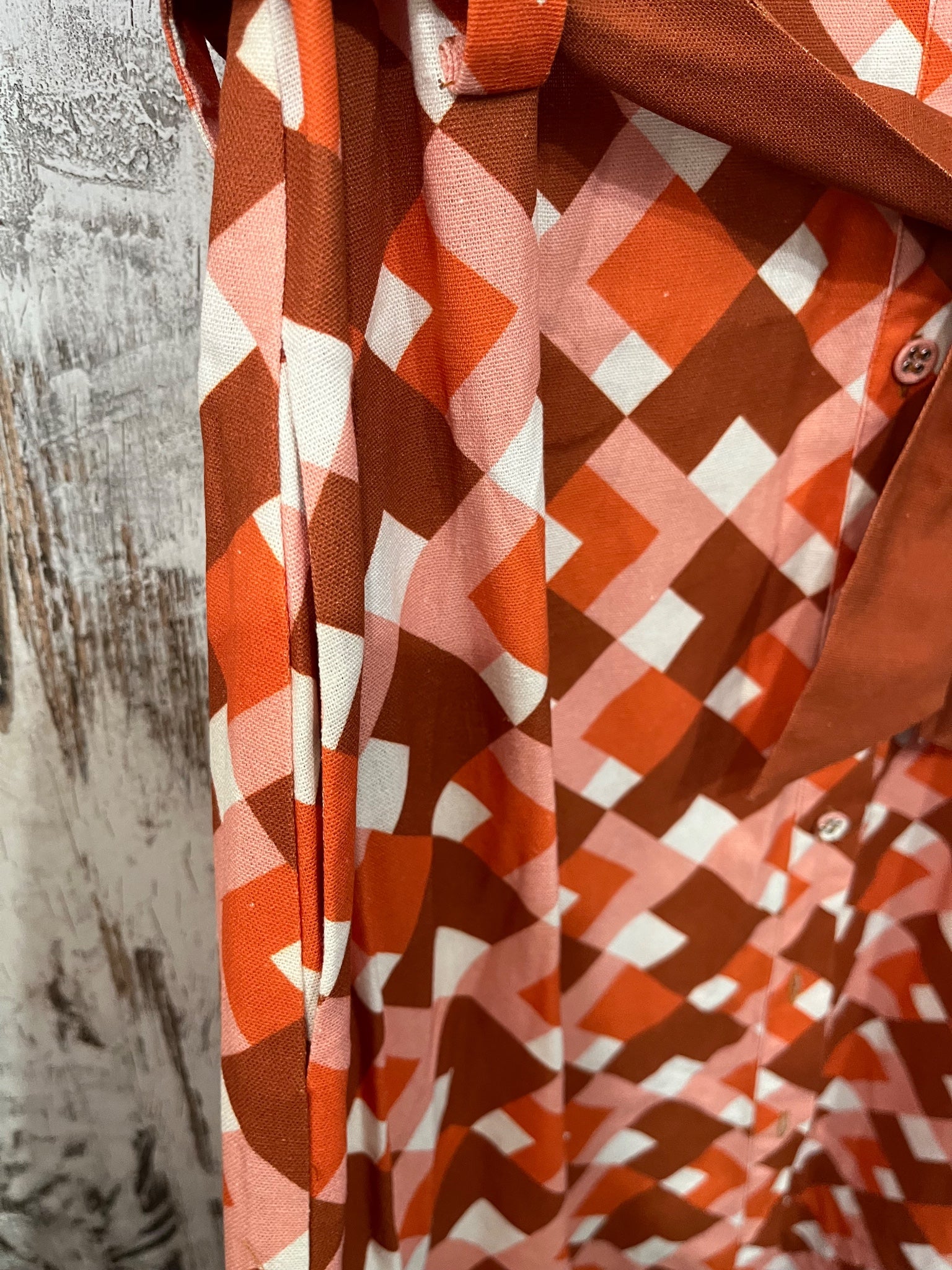 We Are The Others Tiana Shirt Dress Campari Print - Image 5
