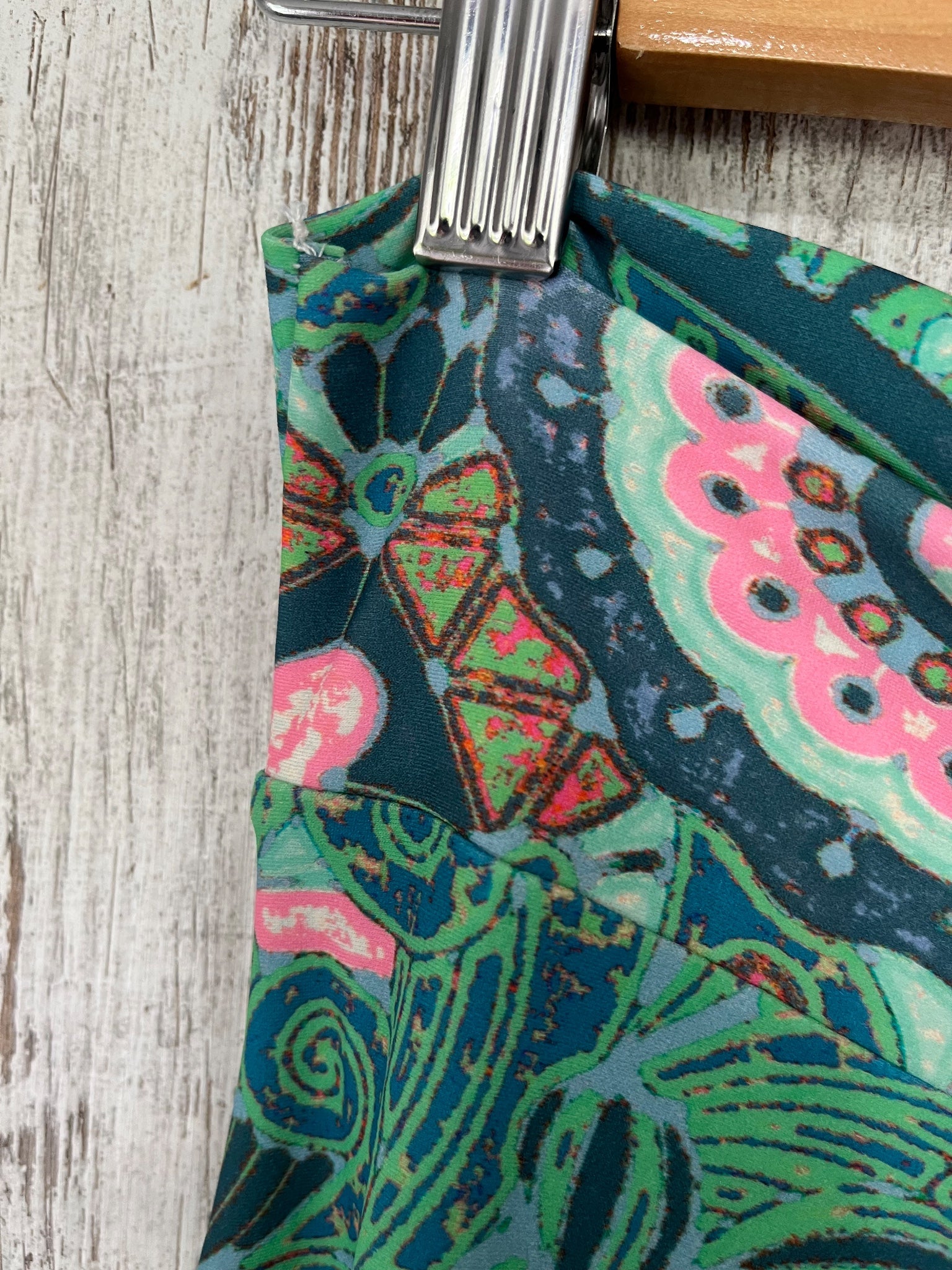 Exotica Women's Abstract Print High-Rise Palazzo Pants Size L - Image 5