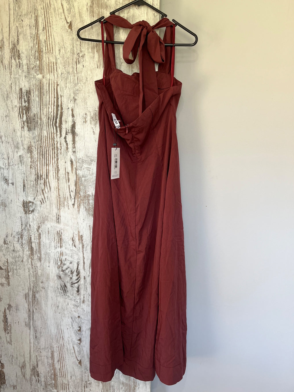 Dazie One Last Time Halter Midi Dress Deep Cherry Size 10 - Image 5