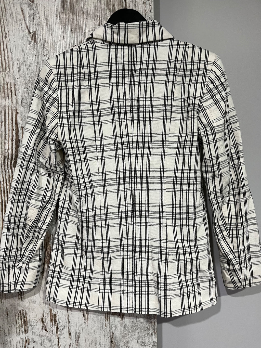 KOOKAÏ Women's Double-Breasted Plaid Blazer Jacket - Image 5