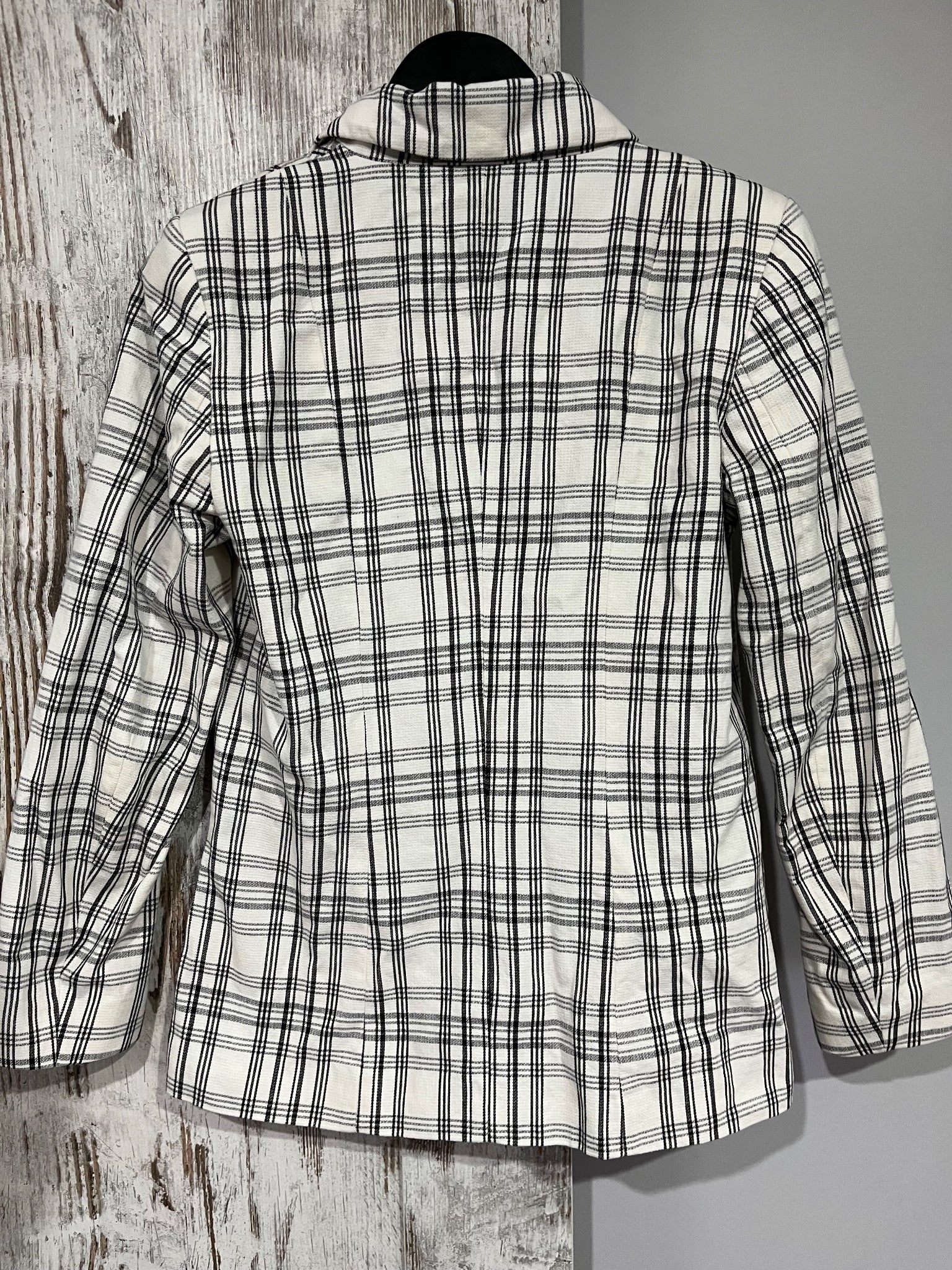 KOOKAÏ Women's Double-Breasted Plaid Blazer Jacket - Image 5