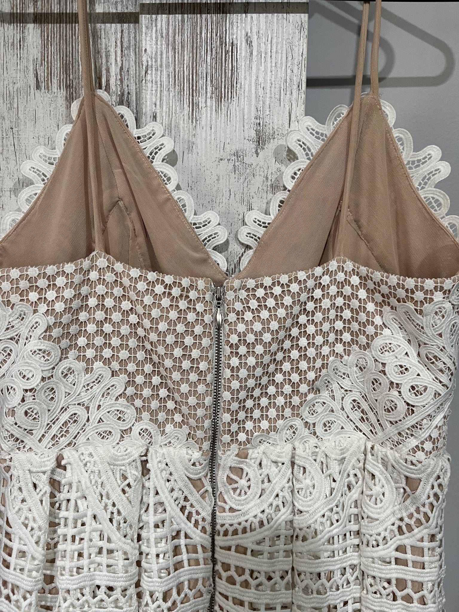 Seed Heritage White Lace Midi Dress Size 12 - Image 5