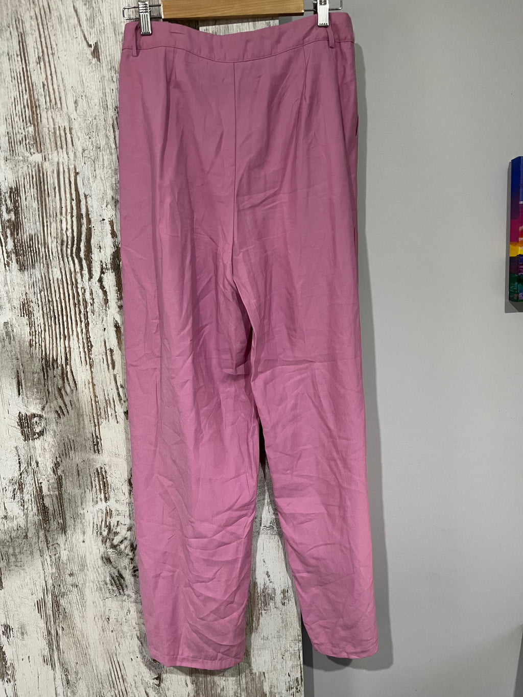 SNDYS.. The Label Pink Pleated Trousers Size 12 - Image 5