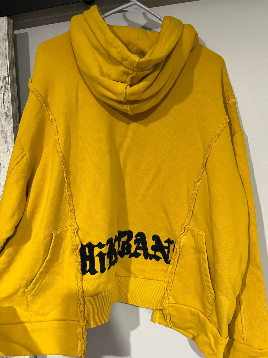 COLOR MIKIBANA Yellow Cat Embroidered Hoodie - Image 5