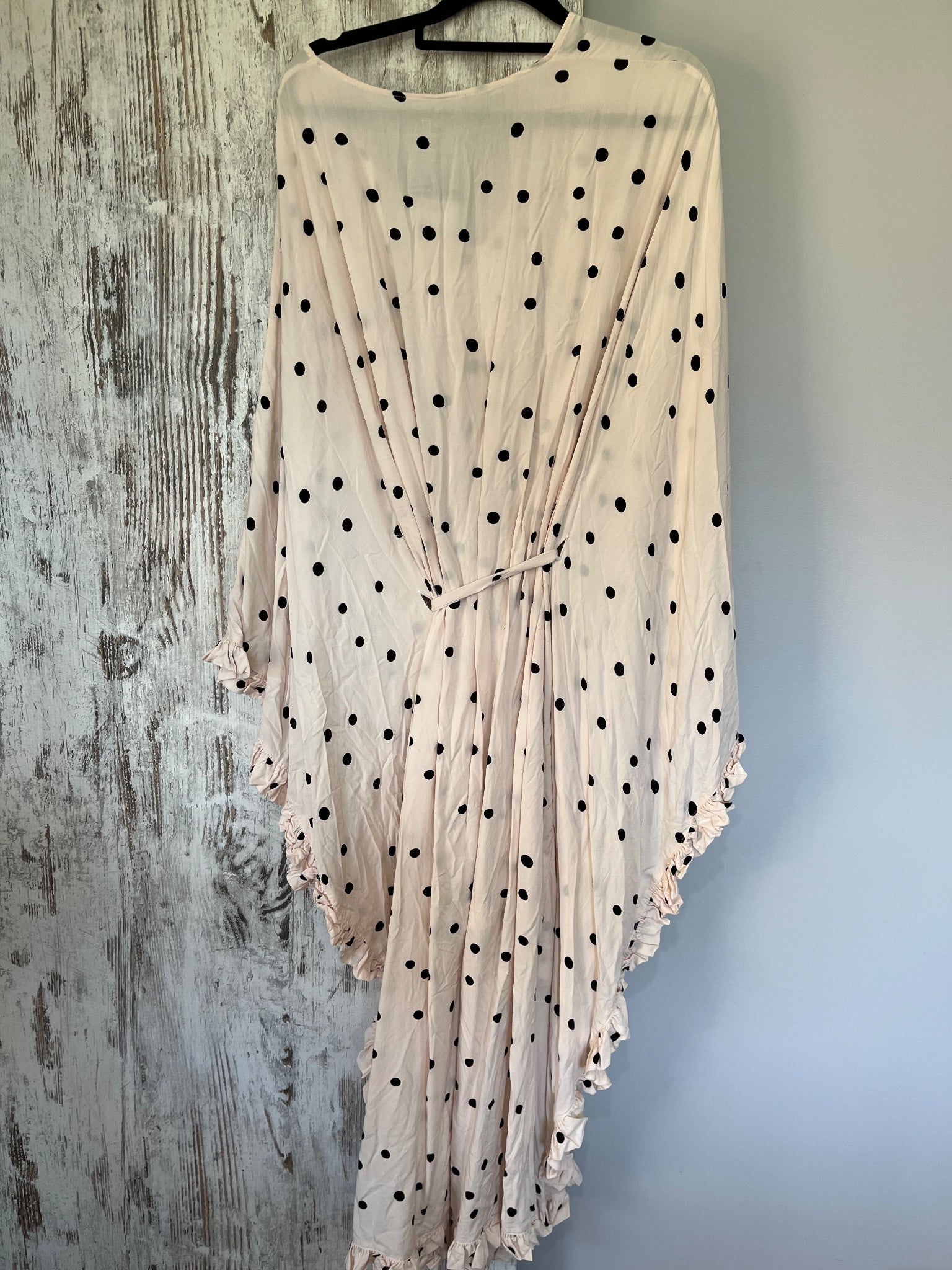 From Zion Holiday Kaftan Windborne Polka Dot Dress S/M - Image 5