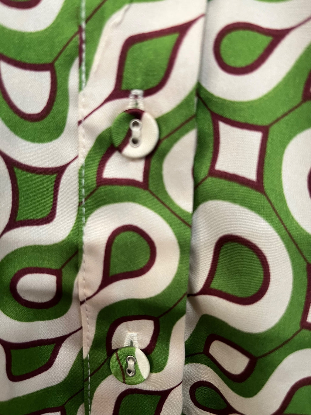 We Are The Others Tania Geometric Print Short Sleeve Shirt - Image 5