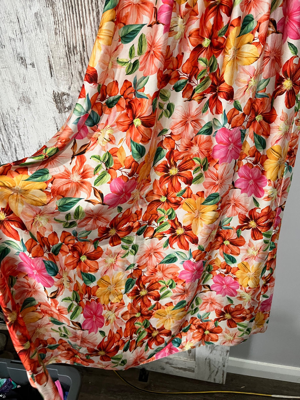 Luisa Ricci Floral Smocked Strapless Maxi Dress XL - Image 5