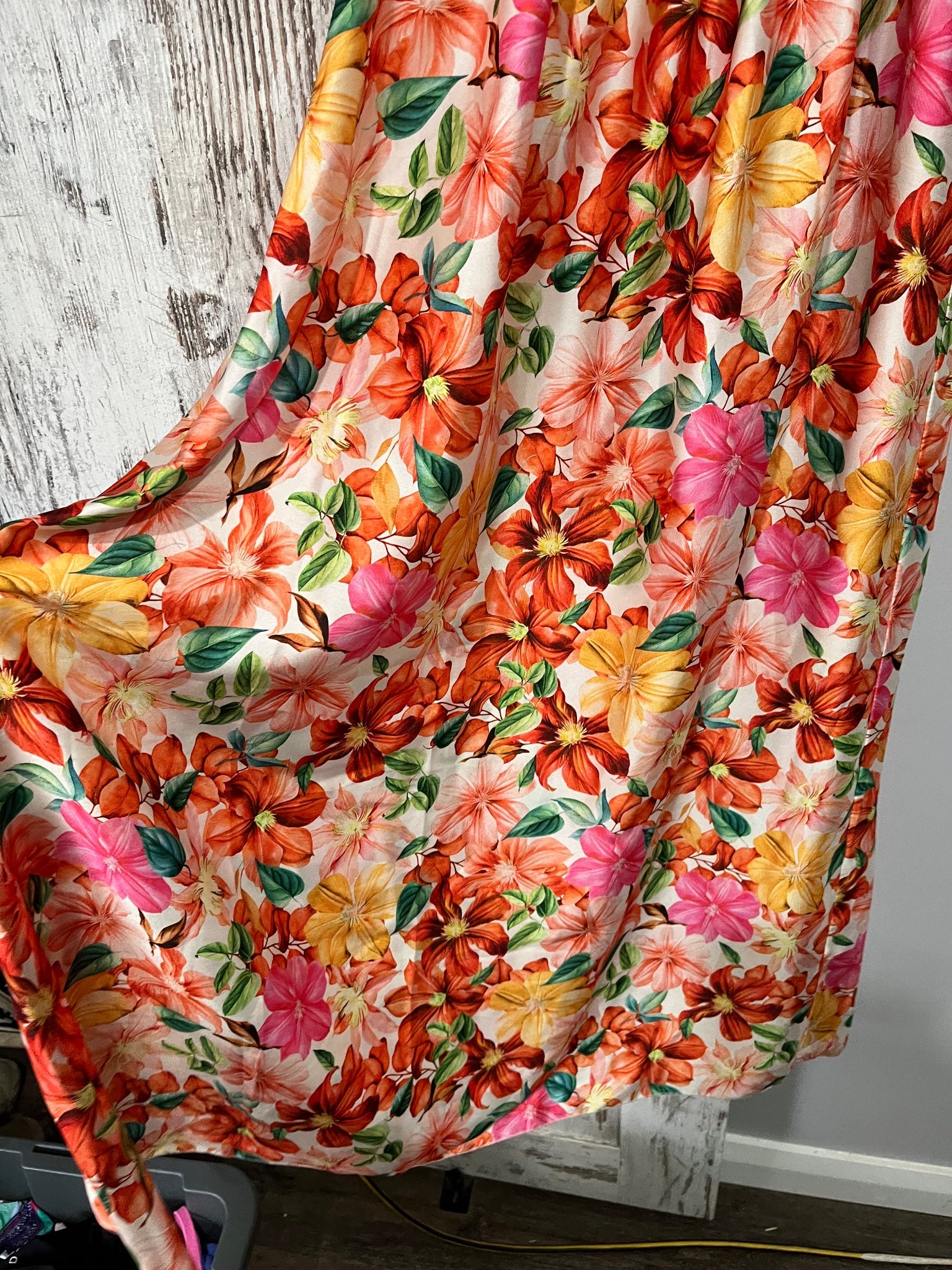 Luisa Ricci Floral Smocked Strapless Maxi Dress XL - Image 5