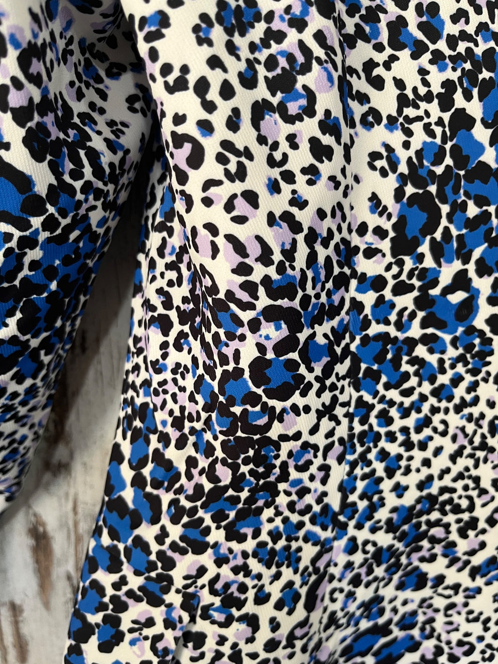 We Are The Others Jules Longline Blazer Snow Leopard Print Size XS - Image 5
