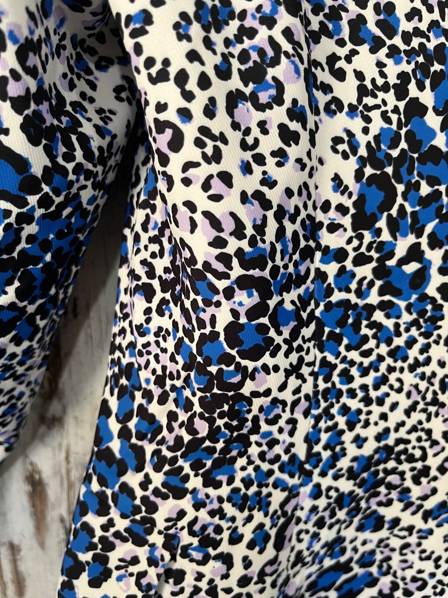 We Are The Others Jules Longline Blazer Snow Leopard Print Size XS - Image 5