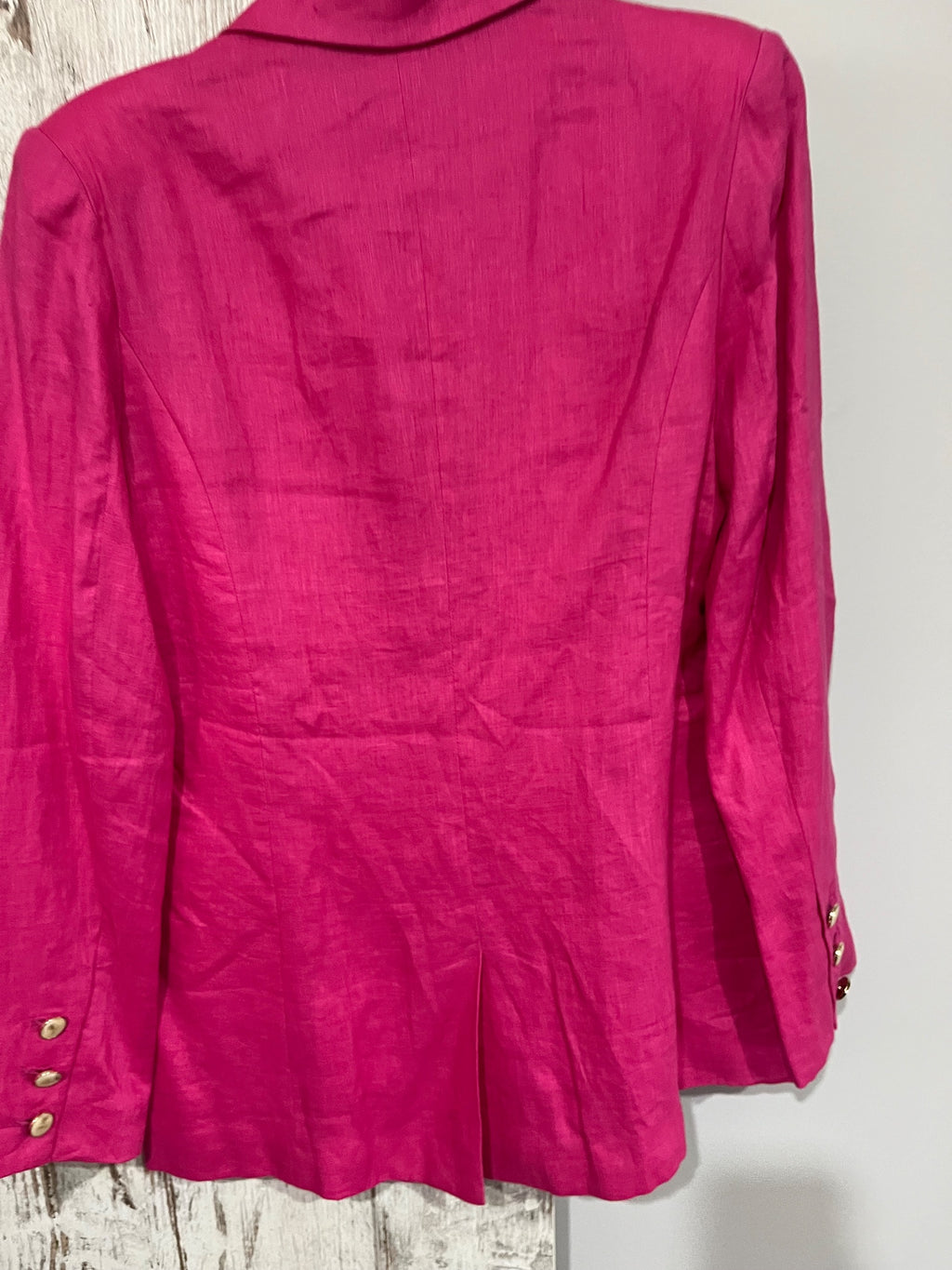We Are The Others Hot Pink Linen Blend Blazer - Image 5