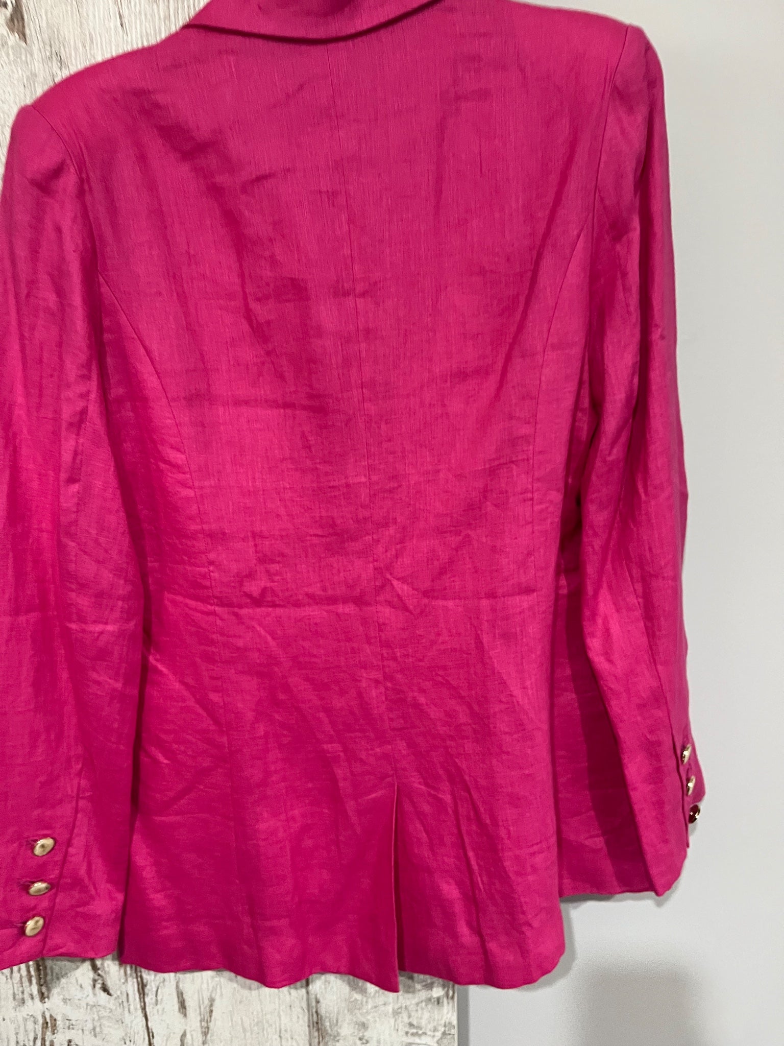 We Are The Others Hot Pink Linen Blend Blazer - Image 5