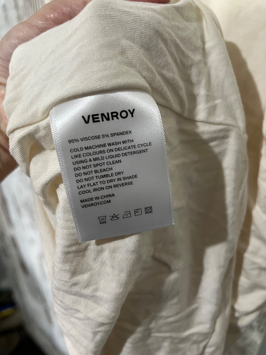 Venroy Buttercream Long Sleeve Jersey Mini Dress M RRP$220 - Image 5