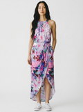 Forever New Floral Silk High-Neck Dress Size 12
