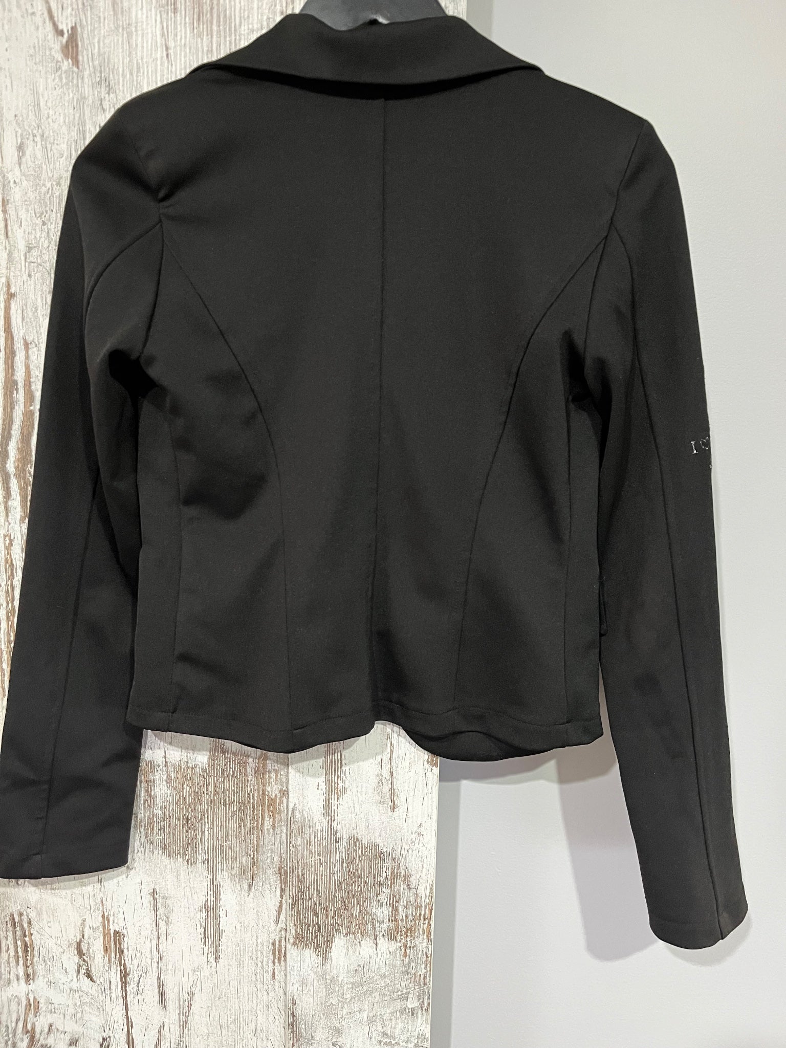 Vintage Monella Vagabonda Black Embroidered Blazer Jacket Size S - Image 2