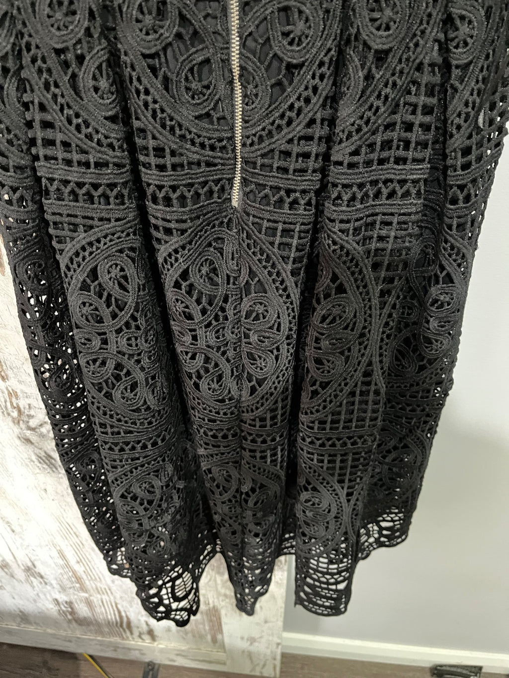 Seed Heritage Black Lace Midi Dress Size 12 - Image 6