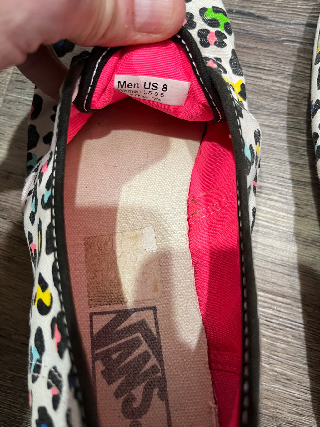 Vans Authentic Lo Pro Neon Leopard Print Sneakers - Image 6