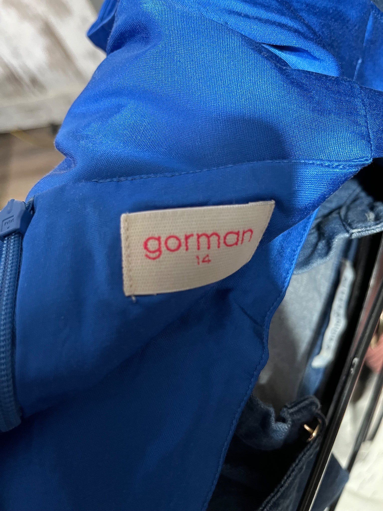 Gorman Blue Sleeveless Sheath Dress Size 14 - Image 6