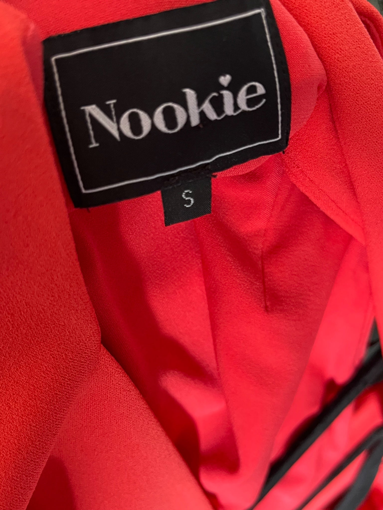 Nookie Red High Neck Cutout Maxi Dress Size 8 - Image 6