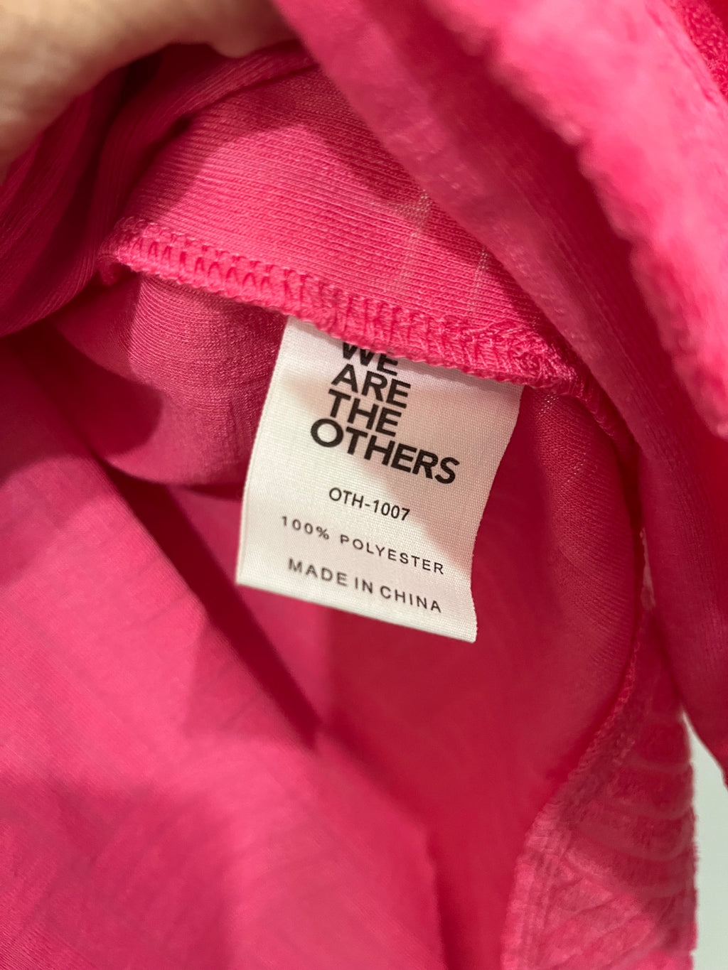 We Are The Others Hot Pink Textured Towelling Button-Down Shirt - Image 6