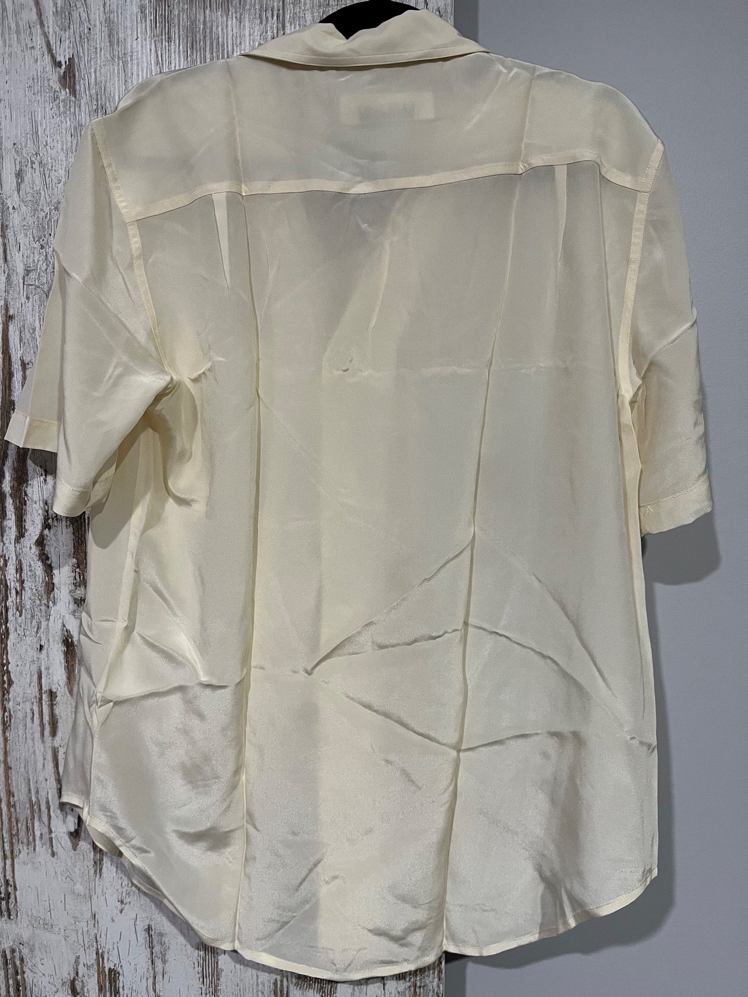 Venroy Silk Camp Collar Shirt With Tea Print - Image 6