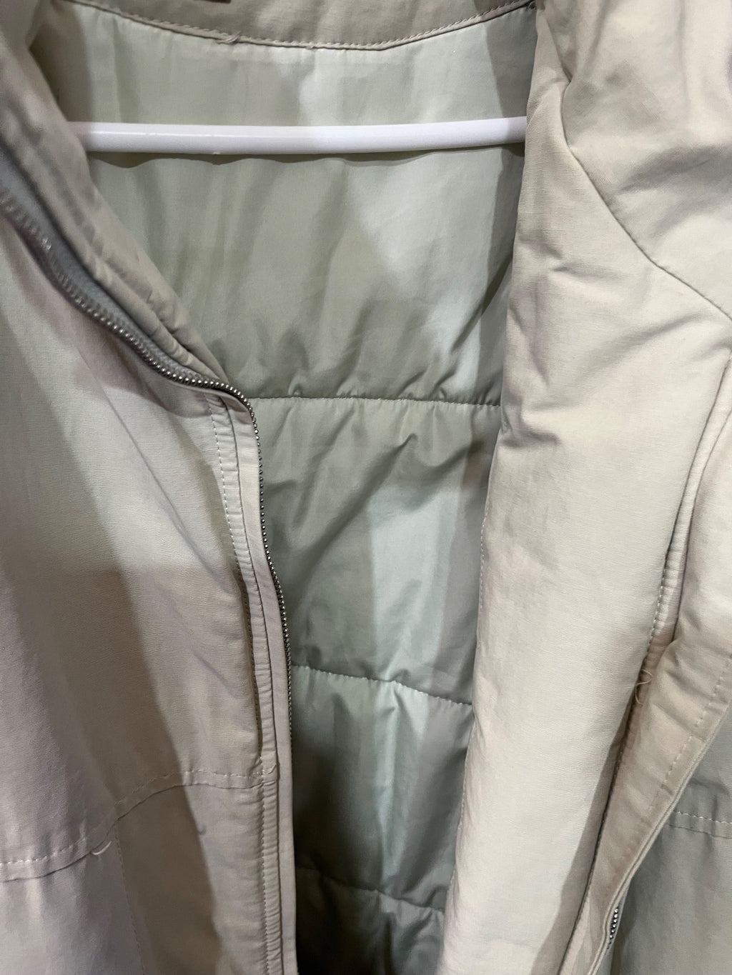 BODY DREAM Oversized Puffer Jacket Beige - Image 6