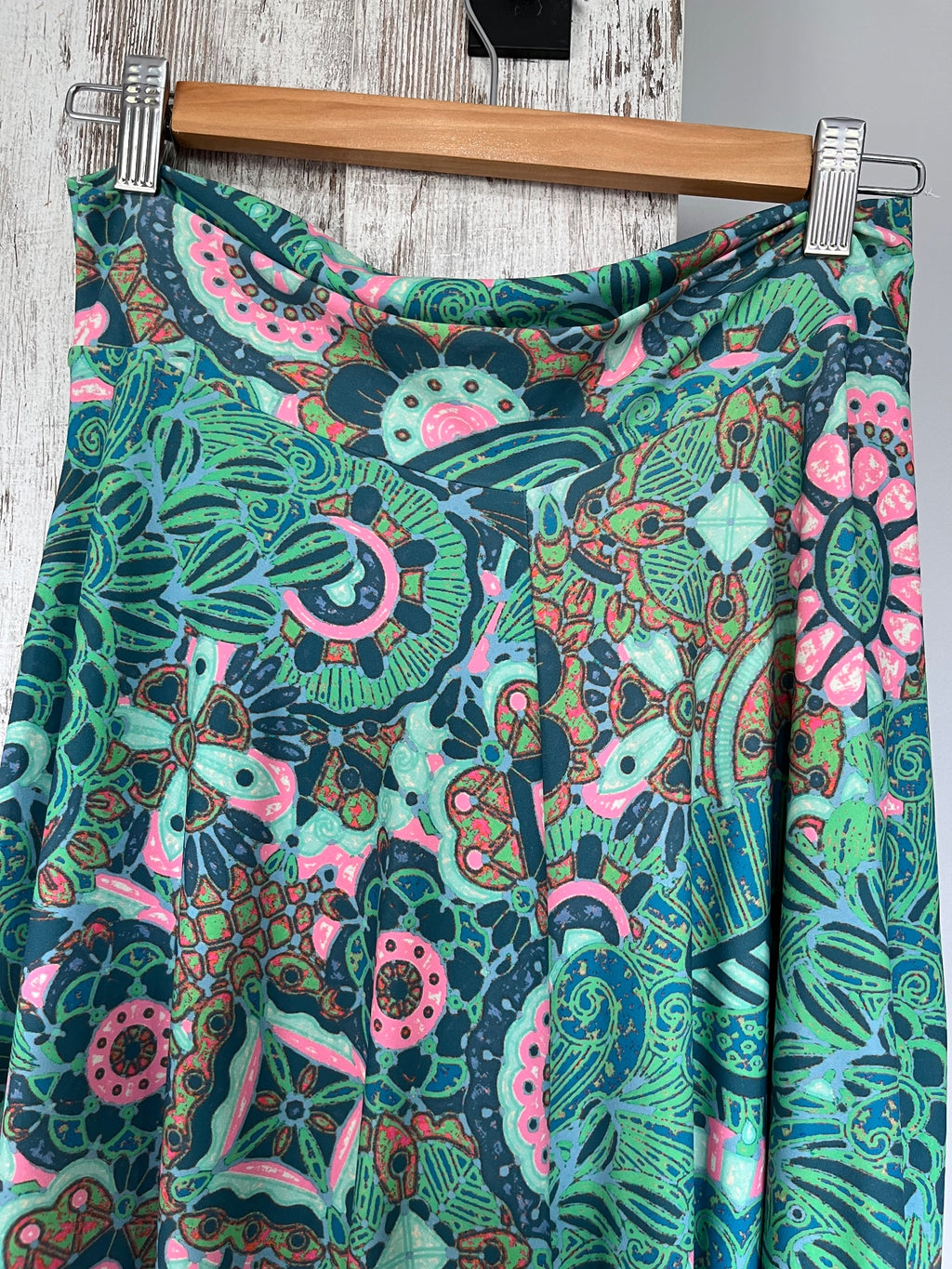 Exotica Women's Abstract Print High-Rise Palazzo Pants Size L - Image 6