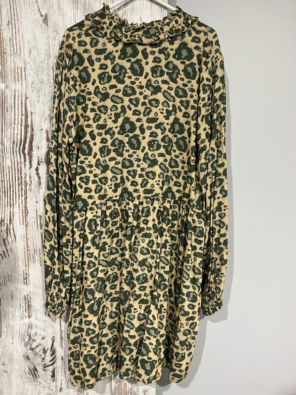 Cecilie Copenhagen Frida Leopard Print Viscose Mini Dress Size M - Image 6