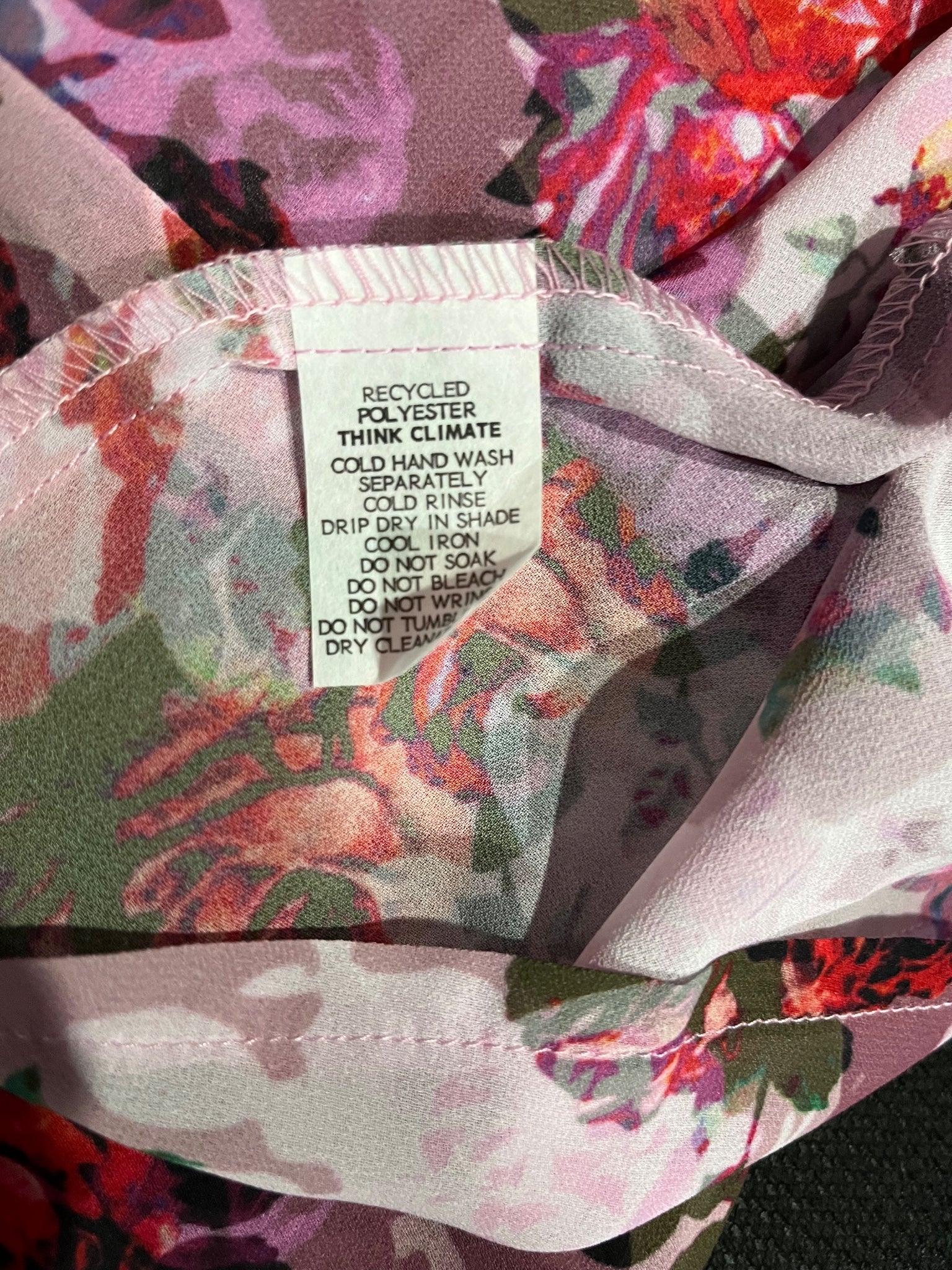 Postie Floral Print Sheer Blouse Size 6 - Image 6