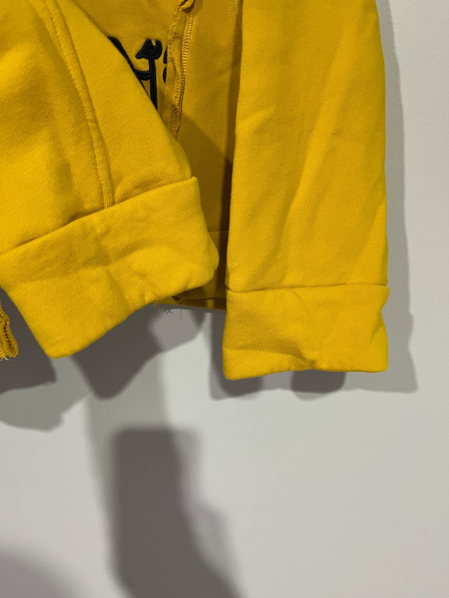 COLOR MIKIBANA Yellow Cat Embroidered Hoodie - Image 6