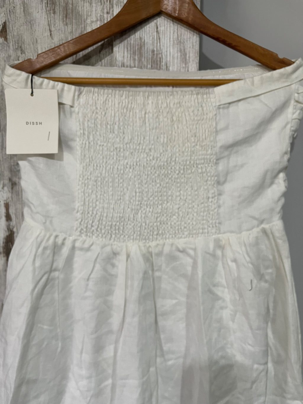 White Strapless Linen Midi Dress Size 14 RRP $169 - Image 6