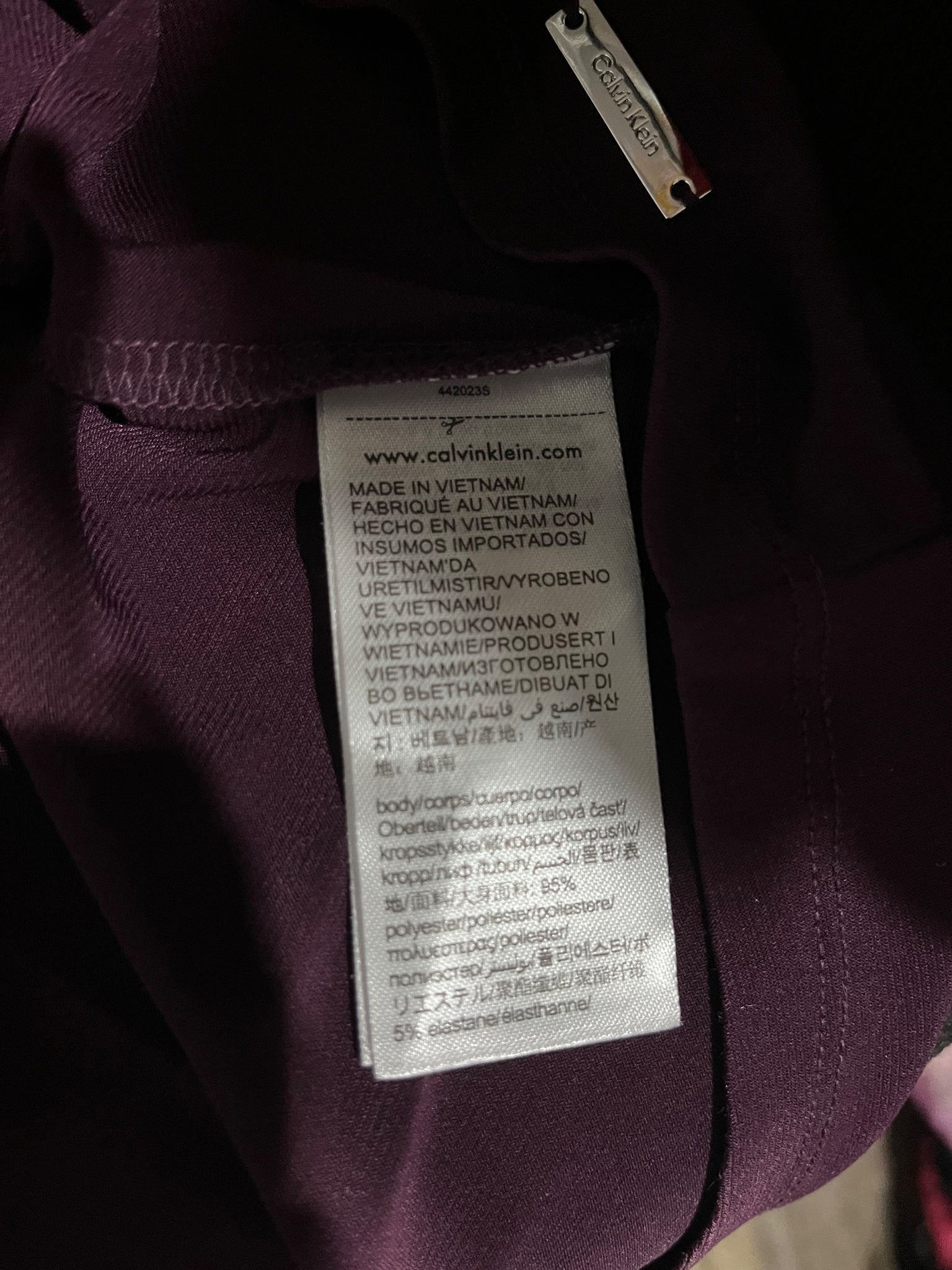 Calvin Klein Women's Purple Flutter Sleeve Blouse - Image 6