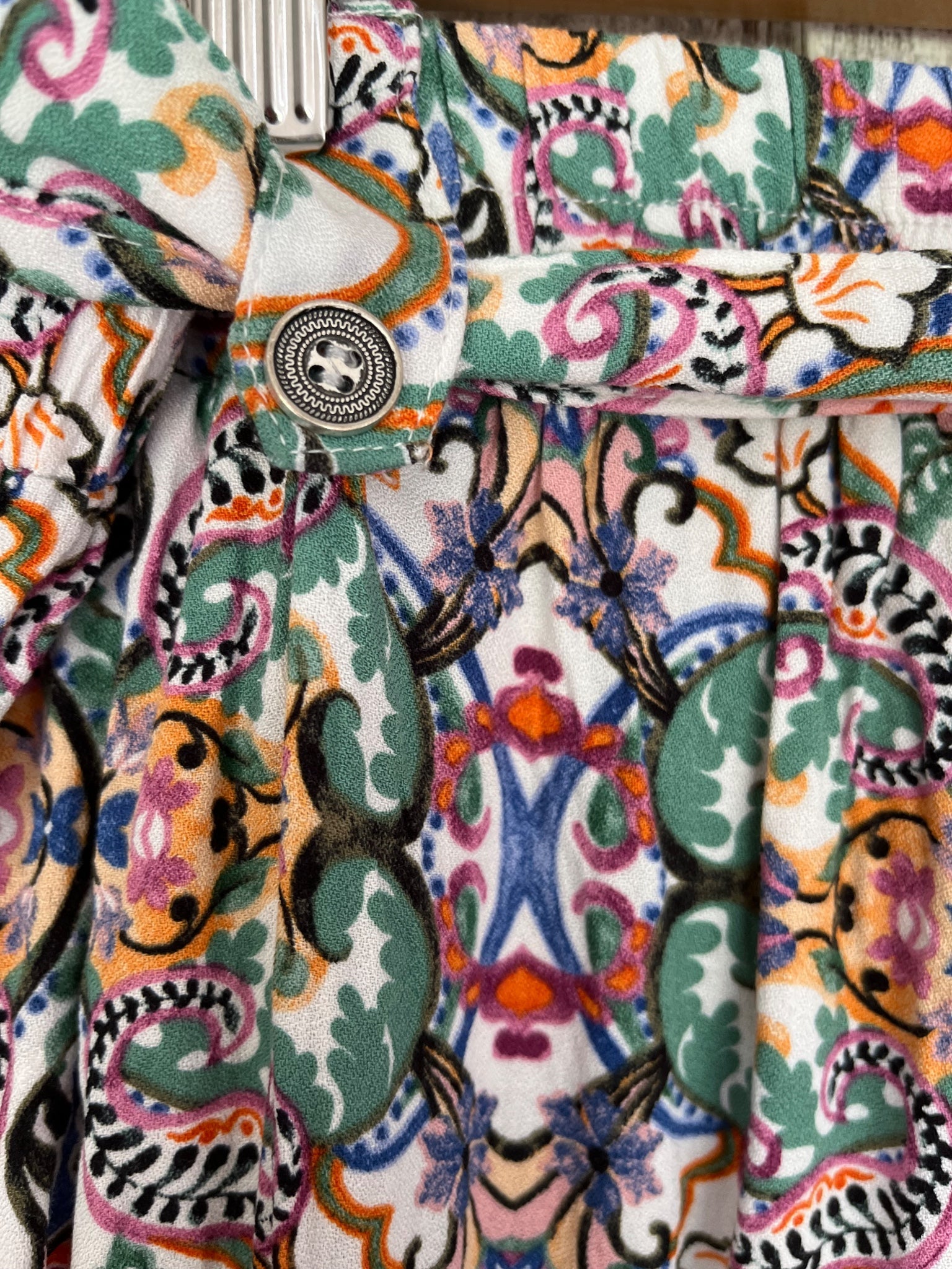Isle Of Mine Paperbag Waist Trousers Floral Print Size L - Image 6