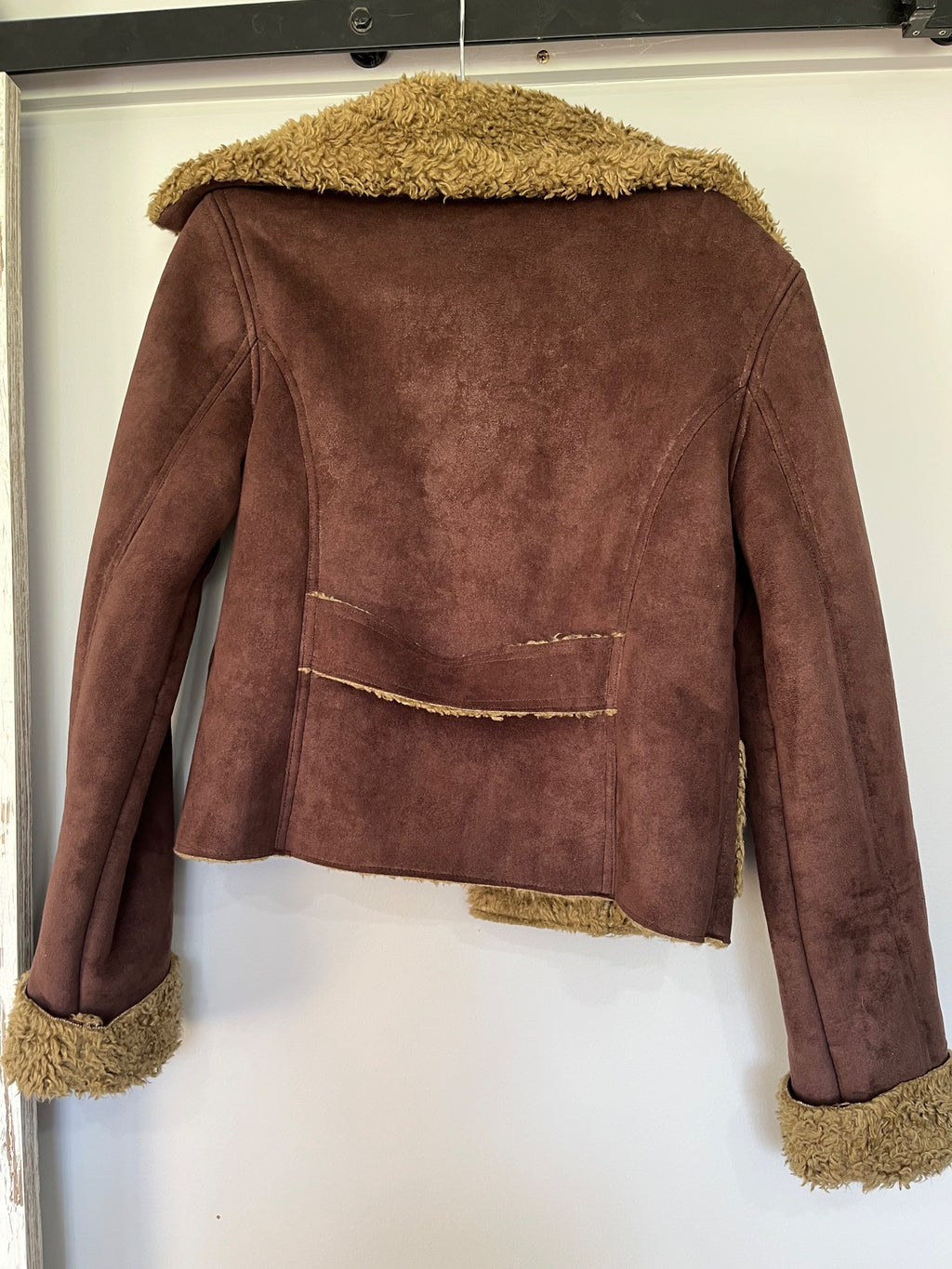 FREEMAN T.PORTER Vintage Faux Suede Shearling Lined Jacket - Image 6