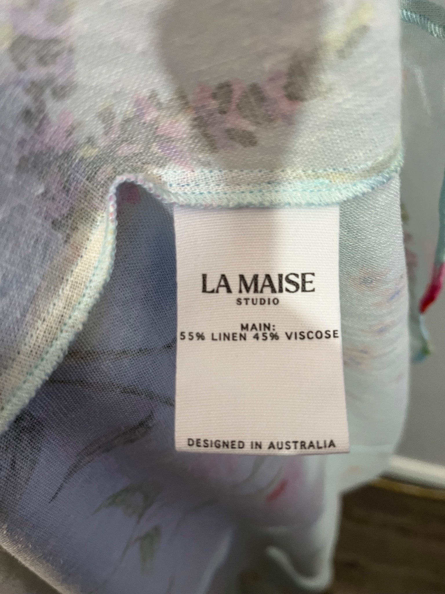 LA MAISE STUDIO Diana Maxi Dress in Delicate Floral Size XL New - Image 7