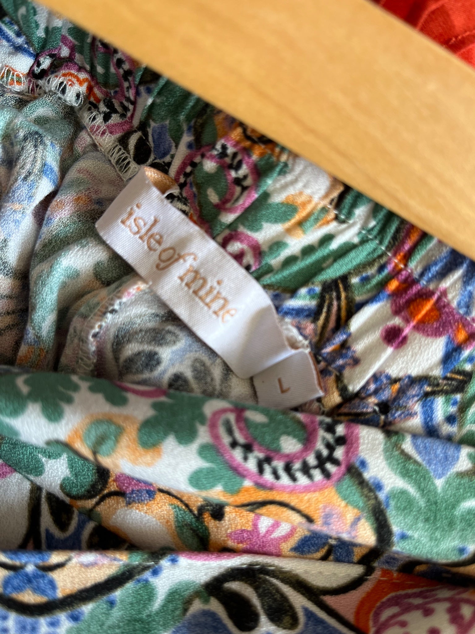 Isle Of Mine Paperbag Waist Trousers Floral Print Size L - Image 7