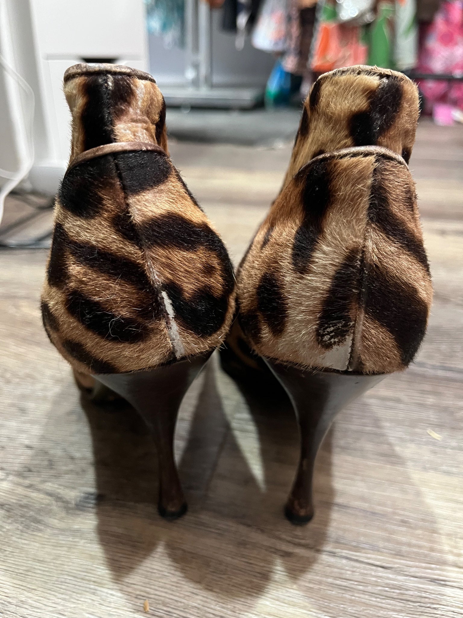 Dolce & Gabbana Leopard Print Calf Hair Ankle Boots - Image 7
