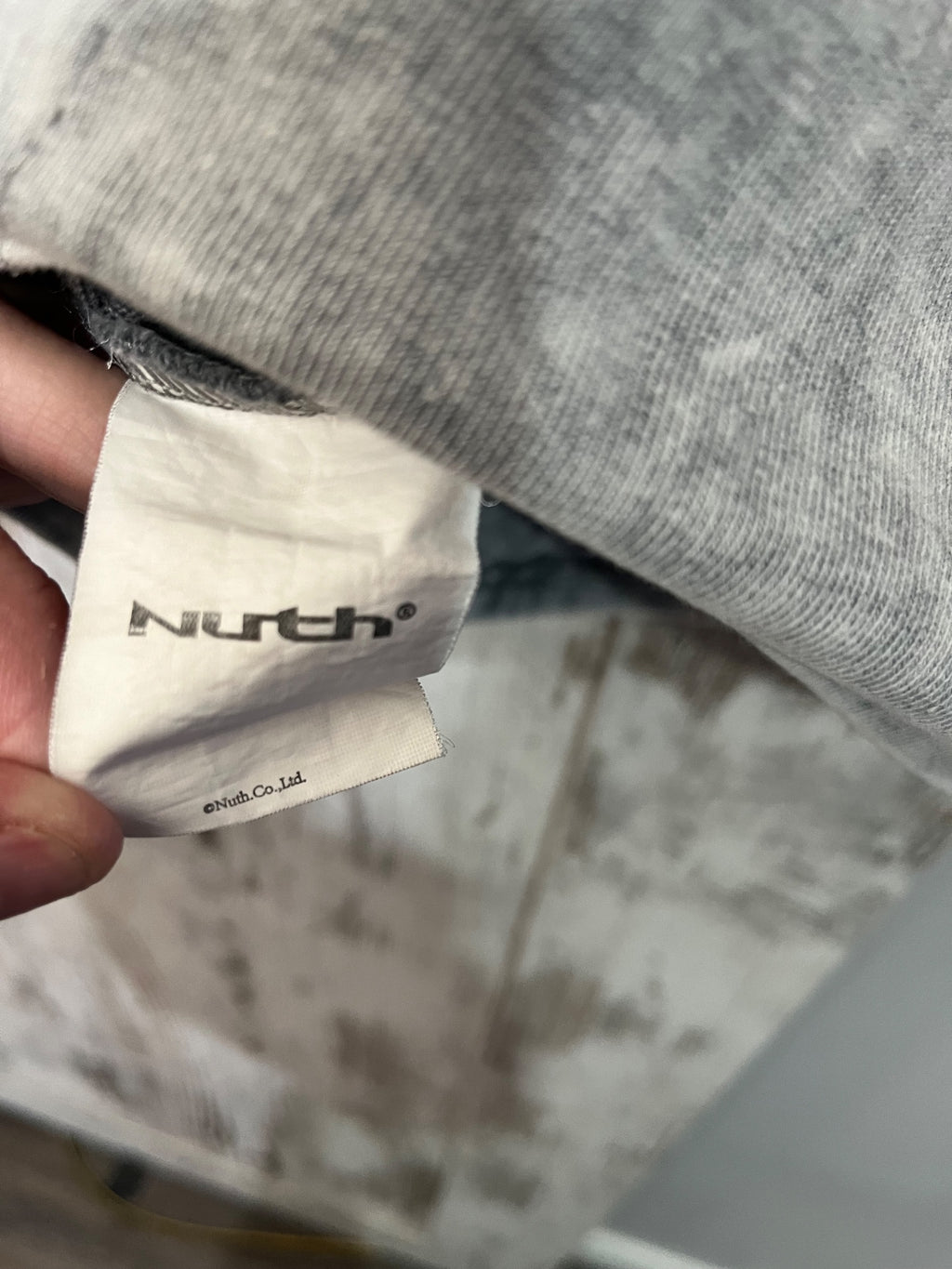 Nuth Distressed Acid Wash Asymmetrical Pullover Grey - Image 7